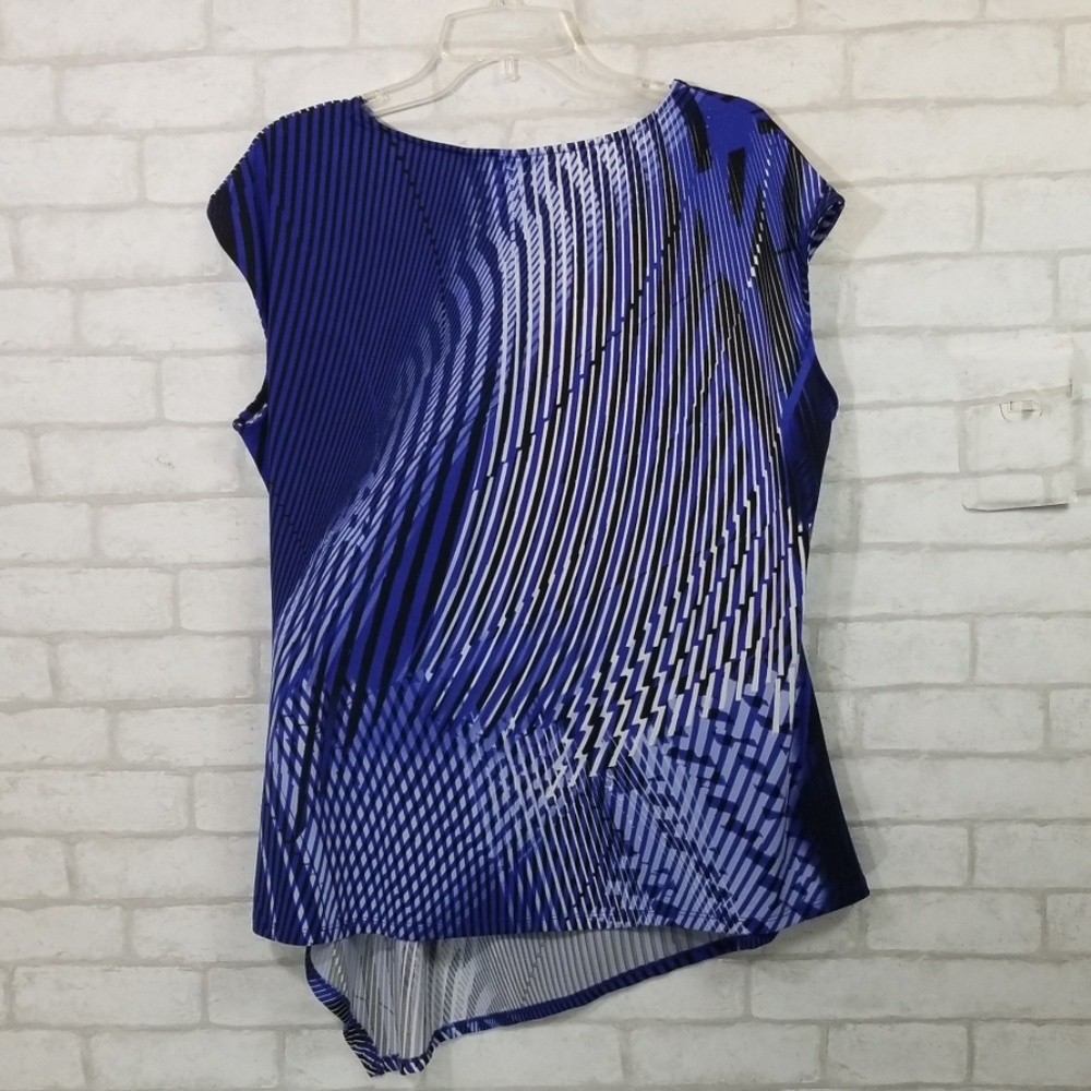 Cato blue asymmetrical blouse size XL - Picture 5 of 6